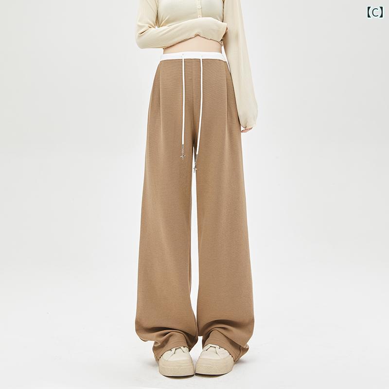 パンツ 春秋用 マタニティ ワイド ストレート 小さめ ノー サポート 腹 マタニティ...