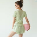 レディース 夏 ゆったり ランニング スポーツ スーツ 速乾 朝 大きめ サイズ ヨガ フィットネス 薄手 半袖 ショーツ