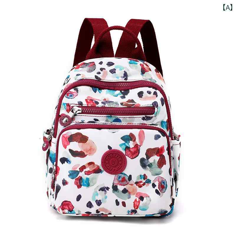 防水 リュック プリント 軽量 小型 バック パック 女性 イン コンパクト アウトドア ショッピング バッグ