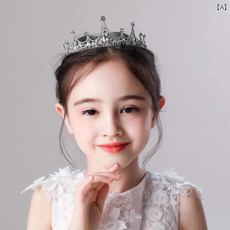 アクセサリー 女の子 子供 クラウン ティアラ プリンセス ガールズ ヘア ヘッド バンド 冷凍 キャット..