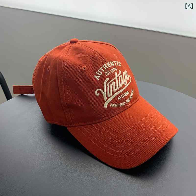 レディース メンズ ベースボール キャップ アメリカン レトロ ソフト トップ 用 秋 ワイド つば ピーク..