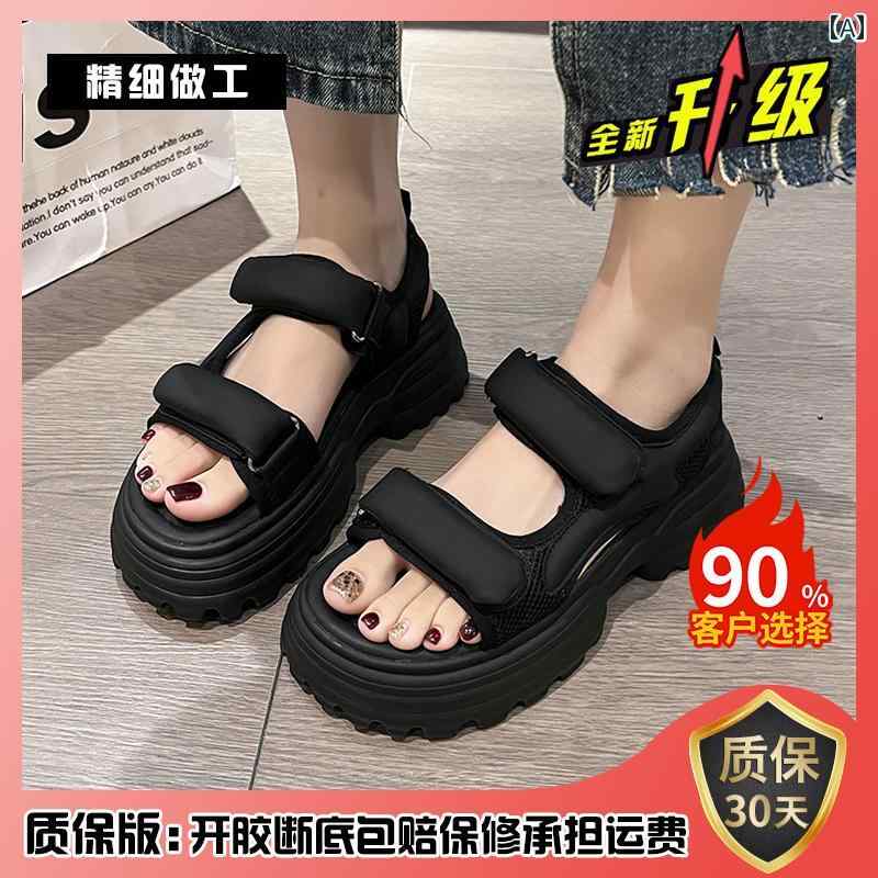 レディース 夏 カジュアル サンダル おしゃれ スポーツ プラットフォーム 厚底 ローマン ビーチ シューズ