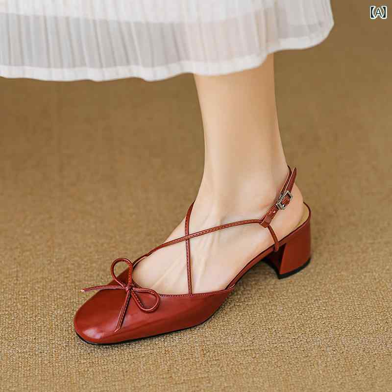 レディース 夏 ハイヒール サンダル スタイルアップ おしゃれ 女性用 バーガンディレザー トゥ キャッ..