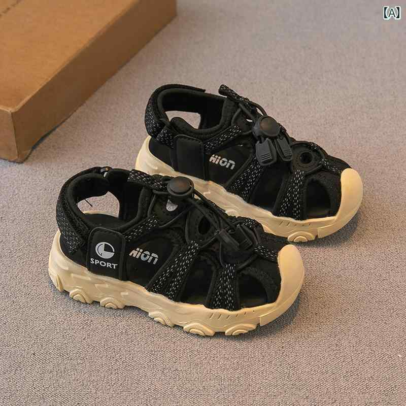 夏 子供 スポーツ サンダル 男の子 靴 ガールズ 包頭 ベビー ビーチ シューズ ソフト ソール