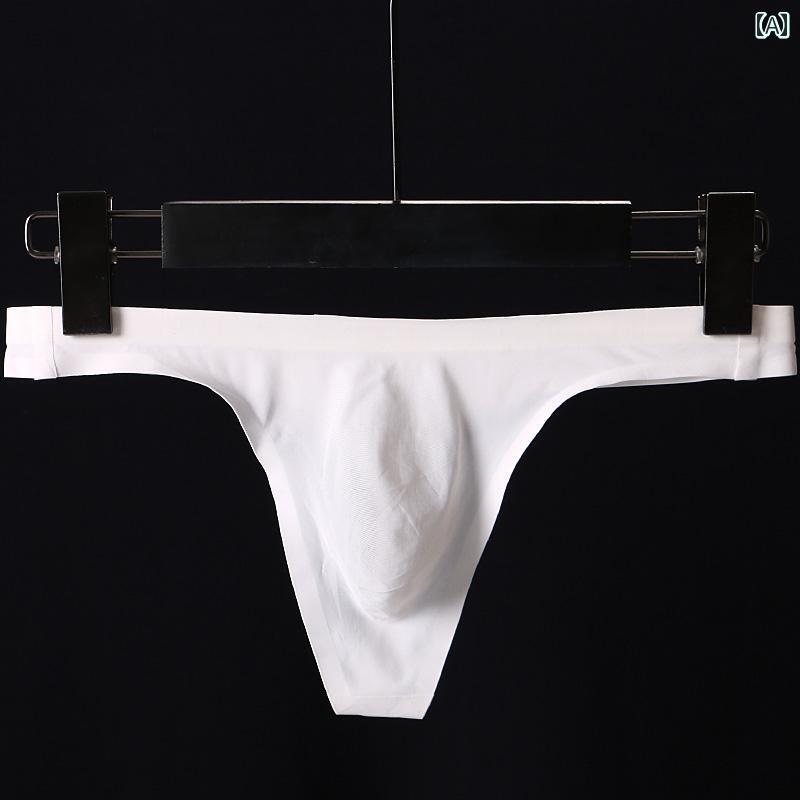 メンズ T バック 男性下着 ボーイ ショーツ ローウエスト 滑らか 魅惑的 成形 U 凸 バッグ 速乾 ワンピース 痕跡無し