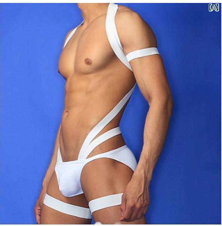 メンズ 下着 コットン ローウエスト スタイリッシュ 膨らみ バッグ スポーツ ヒップ リフティング スモール セックス 魅惑的 ソリッドカラー ワンピース チェストストラップ