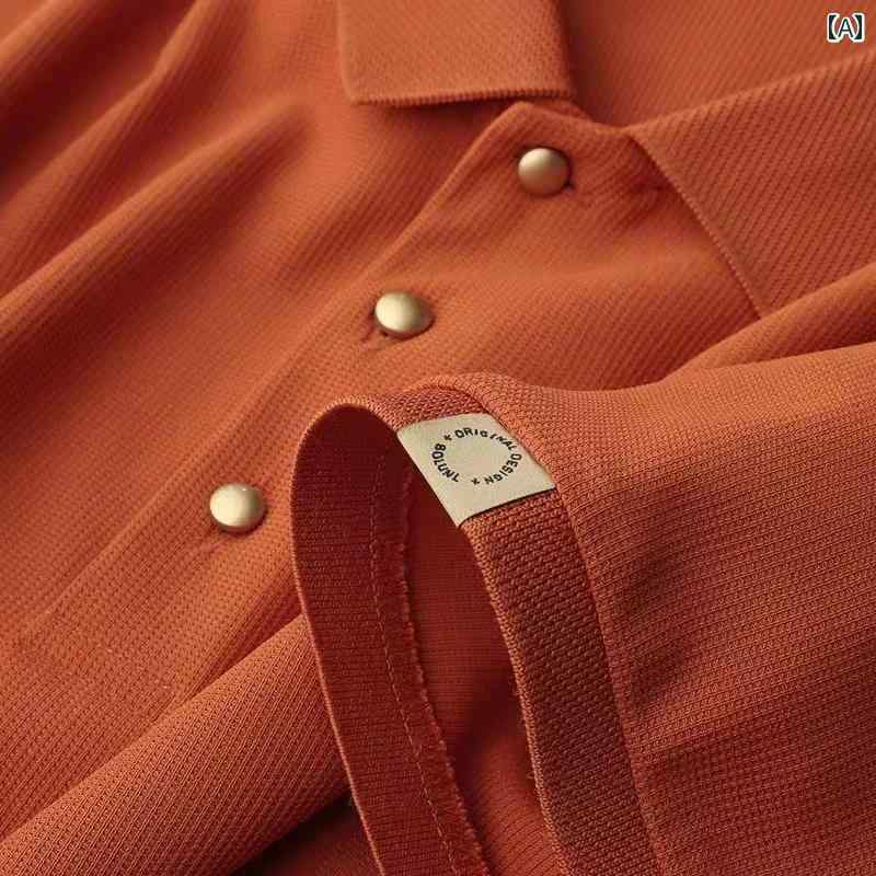 メンズ カジュアル 夏 ポロシャツ 快適 トップス 高級感 サマー ワッフル 半袖 T シャツ 薄手