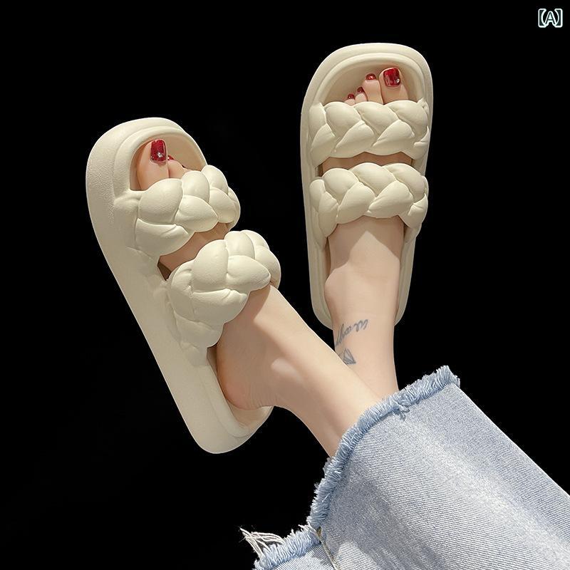 レディース 夏 防水 バスルーム スリッパ ホーム トイレ キッチン ルーム シューズ 屋外 室内 快適 厚..