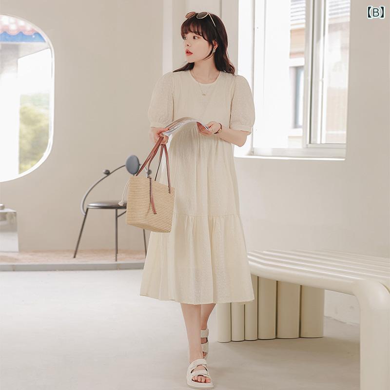 夏 マタニティ サマー ドレス 薄手 フェアリー ハイエンド 大きいサイズ 女性用 ス...