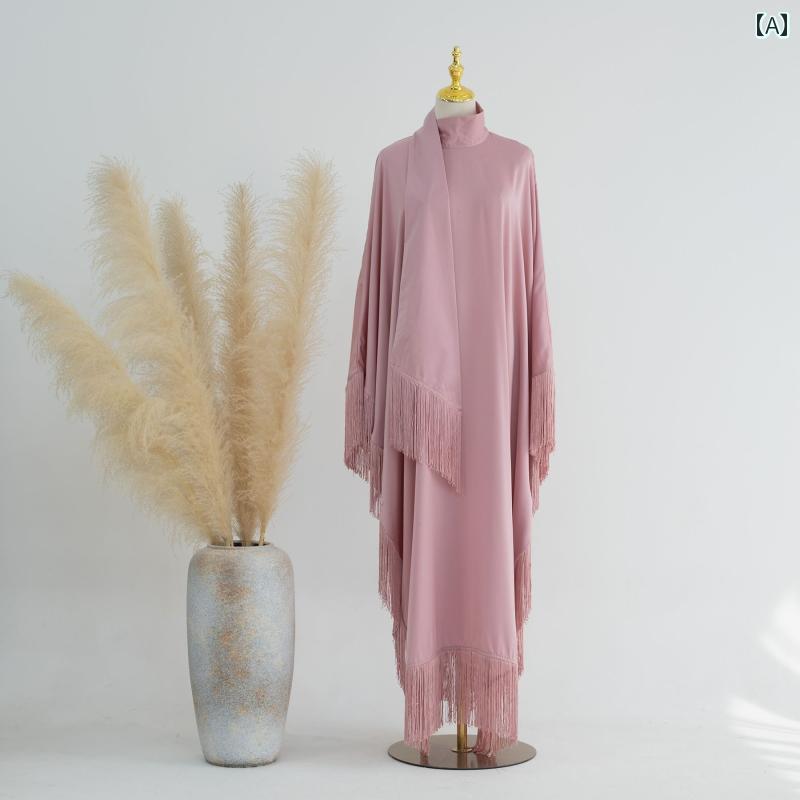 レディース タッセル エスニック ドレス 民族 ワンピース 中東 ドバイ トルコ 無地 美しい バット