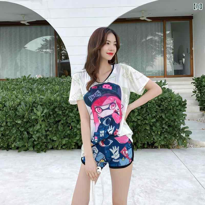 レディース 夏 水着 おしゃれ かわいい ビーチ リゾート プール 学生 カレッジ 大人女性 セパレート 韓国 保守的 スリム 見せ お腹 カバー 女の子 ゆったり