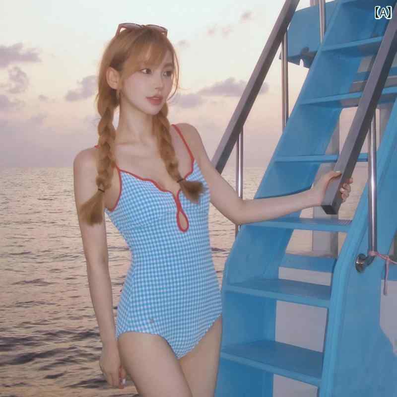 樂天商城 - レディース 夏 水着 おしゃれ ビーチ プール リゾート 海水浴 大人 女性 スイムウェア 冬 スタイル ハイエンド 魅惑的 休暇 サスペンダー ワンピース