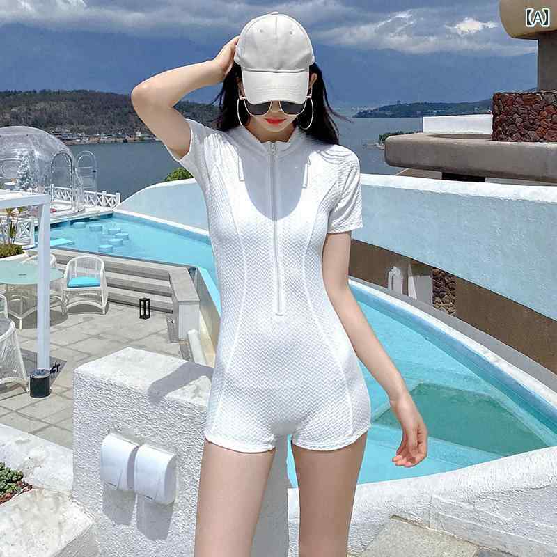 レディース 水着 おしゃれ かわいい 大人 女性 ワンピース ファッション 温泉 旅行 ビーチ プール リゾート サマーレジャー スタイル 保守的 フラット アングル フェイク(4.0)