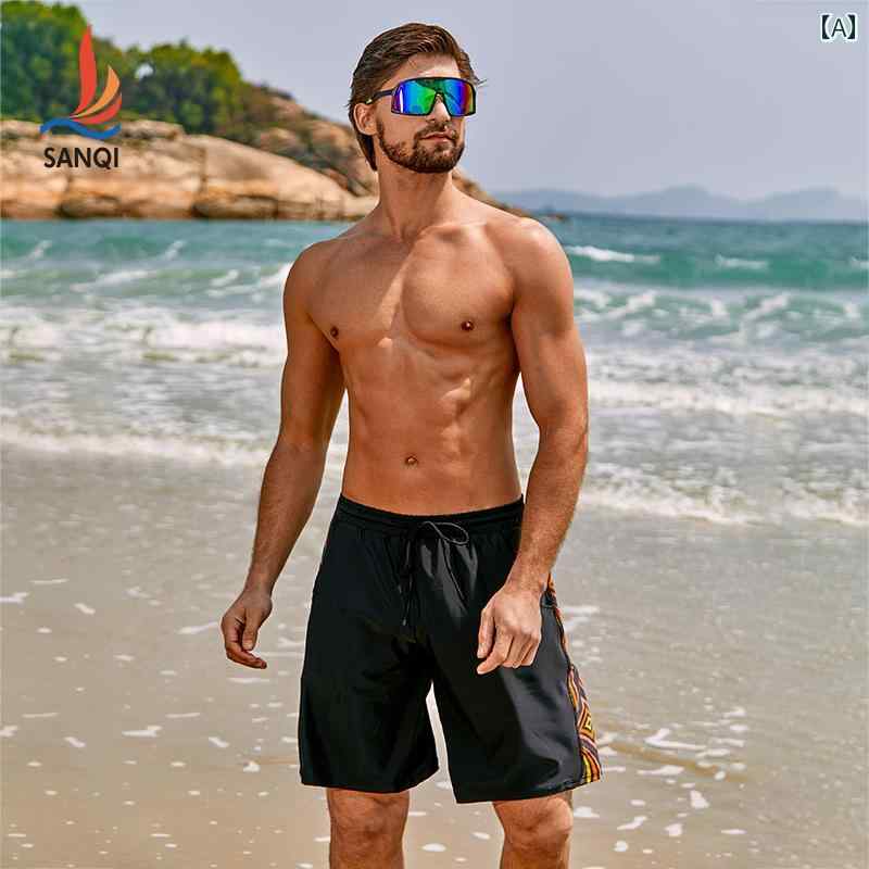 其它 - 海パン 水着 サーフパンツ おしゃれ メンズ ビーチ パンツ 水 入れる き 速乾 大きめサイズ ゆったり 海辺 休暇 五分丈 サーフィン スイミング パンツ