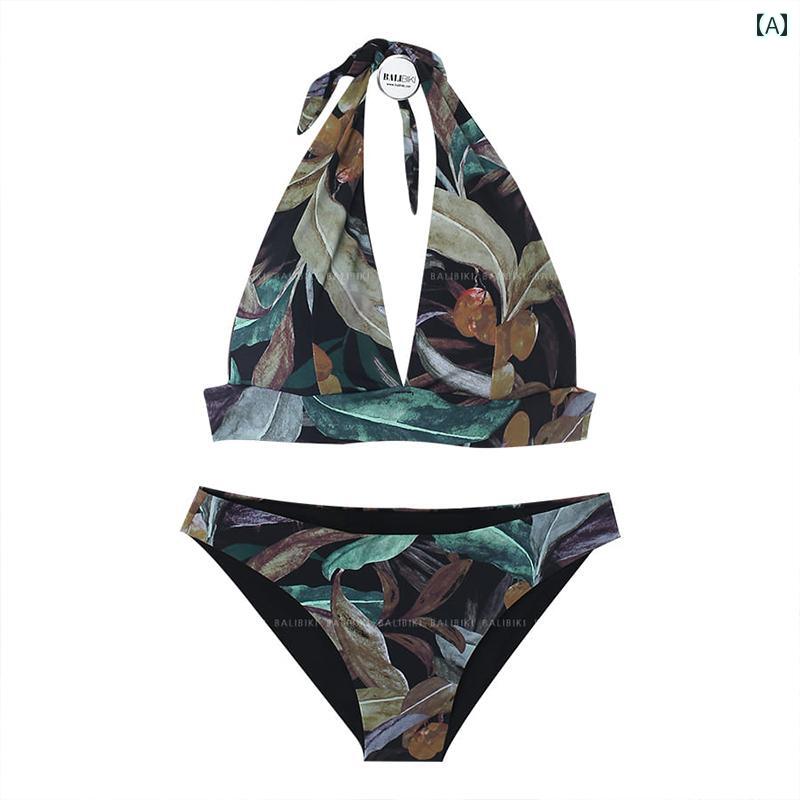 レディース 夏 ビキニ 水着 ビーチ プール おしゃれ リゾート 旅行 サマー レジャー 海水浴 大人 学生 女性 韓国 スタイル 魅力的 三角 セパレート スリムフィット バストアップ