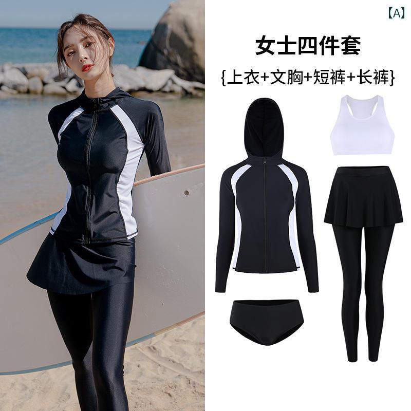 レディース 夏 スポーツ 水着 サーフィン フィットネス プール ビーチ リゾート 学生 大人女性 女性用 控えめ お腹 カバー スリム 見せ 韓国 フェアリー ファン ピン ジャオ ツーピース