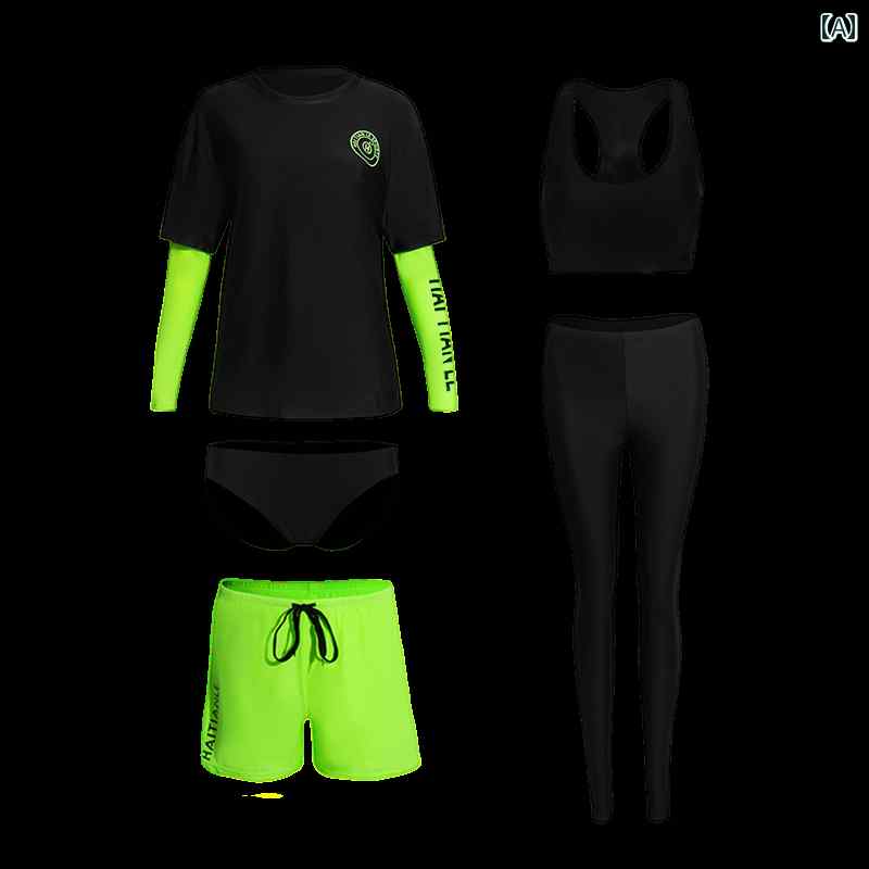 レディース ダイビング スーツ サーフィン ウェットスーツ スポーツ 水着 スプリット 長袖 日焼け防止 カップル スタイル 速乾 ラッシュガード マリンスポーツ ビーチ リゾート サマー レジャー 温泉