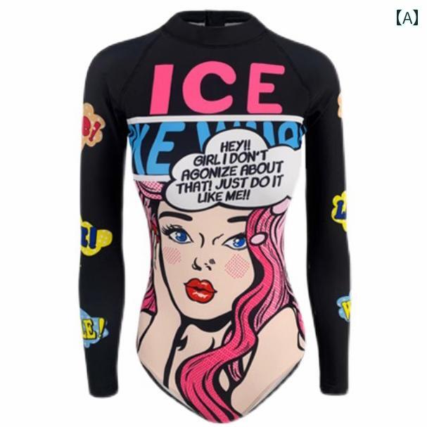 レディース 水着 ラッシュガード 長袖 日焼け防止 ワンピース シュノーケリング 女性 魅惑的 スリム 見せ お腹 カバー 温泉 ウェットスーツ