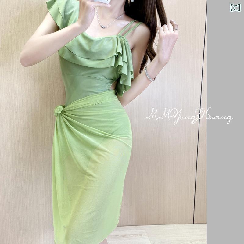 レディース 水着 おしゃれ かわいい 大人 女性 赤い ビキニ ワンピース ボクサー 保守的 セクシー 韓国 温泉 旅行 ビーチ プール リゾート サマーレジャー フェアリー 休暇