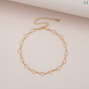 ネックレス アクセサリー チェーン ビーチ 水着 エスニック サマーフェス ビキニ ボヘミアン ピーチ ハート 女性 アメリカ ファッション チョーカー ガール ハート型 鎖骨 T シャツ マッチング