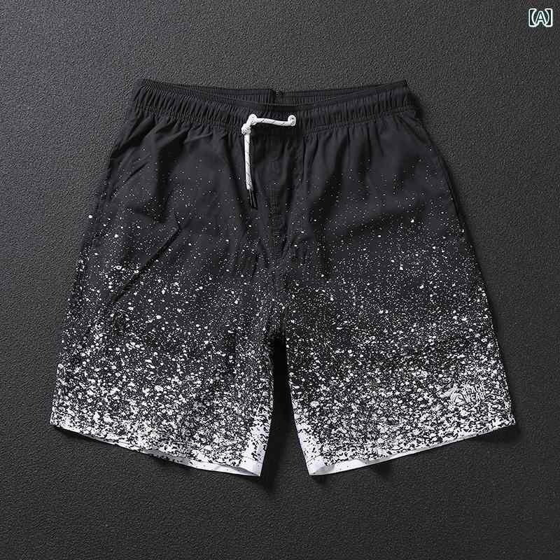 メンズ カジュアル パンツ ビーチ 海パン 水着 海水 プール 海水浴 サーフィン スポーツ 男性用 サマー 速乾 ゆったり 水 対応 ショート フィットネス 競技 休暇