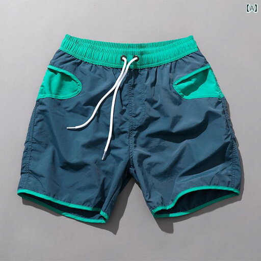 メンズ パンツ ビーチ 海パン 水着 プール サーフィン 海水浴 ショート 韓国 速乾 クォーター コントラスト ポケット ゆったり スイミング スポーツ メンズ パンツ ビーチ 海パン 水着 プール サーフィン 海水浴 ショート 韓国 速乾 クォーター コントラスト ポケット ゆったり スイミング スポーツ