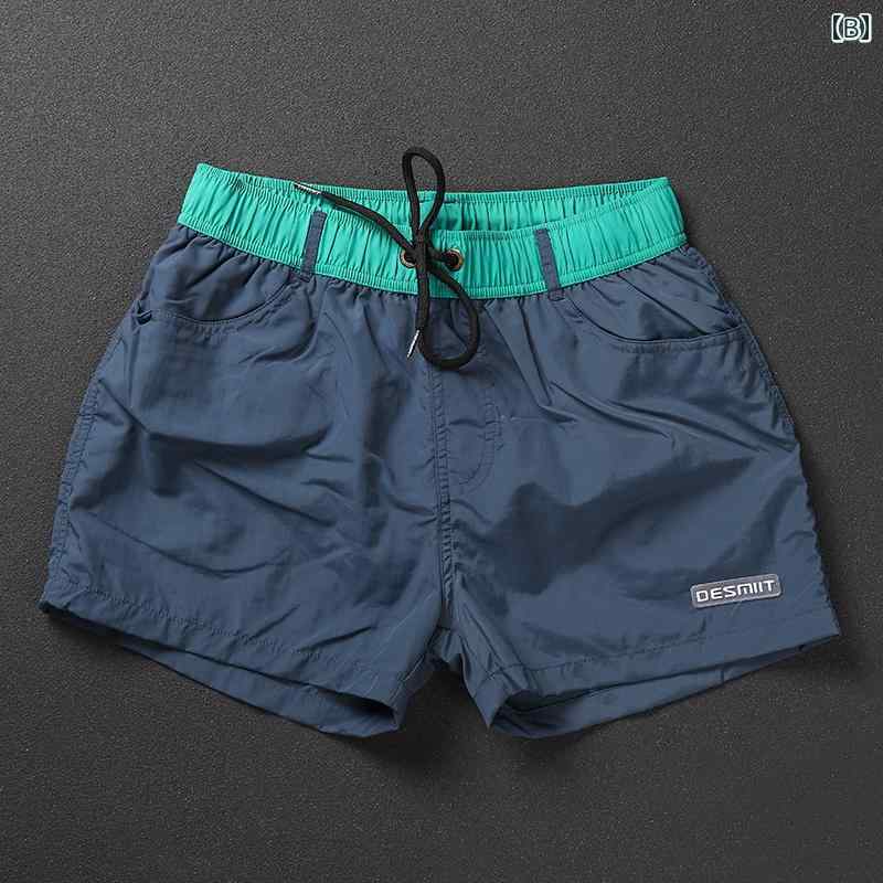 メンズ カジュアル パンツ ビーチ 海パン 水着 プール サーフィン 海水浴 サマー ショーツ グレー スポーツ 速乾 マルチ ポケット 休暇