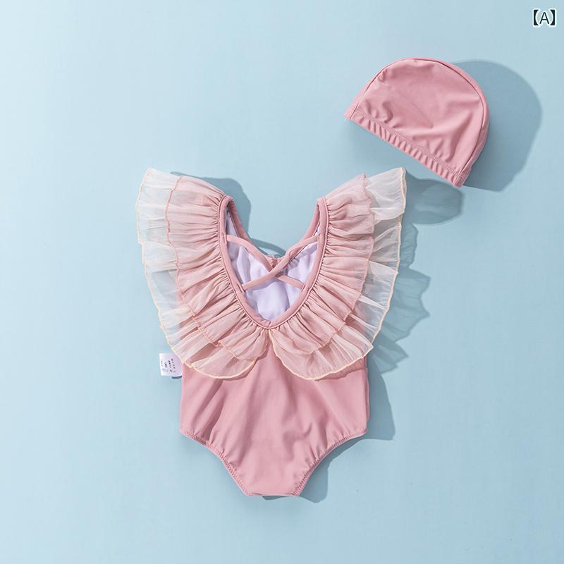 Occidental Goods - 子供用 ワンピース 水着 女の子 プリンセス 海辺 休暇 服 ベビー ビキニ