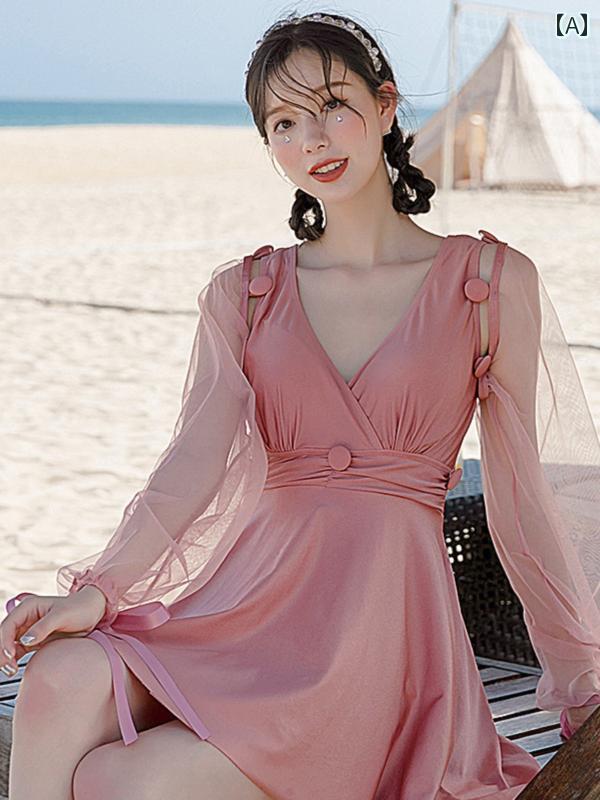 セキュアデポの親子 水着 レディース 女の子 プリンセス ファッション 大人 子供 母娘 お揃い ファミリー リンク コーデ ペア ルック 夏 リゾート 旅行 ビーチ 海水浴 スイム ウェア リゾート｜アングル2