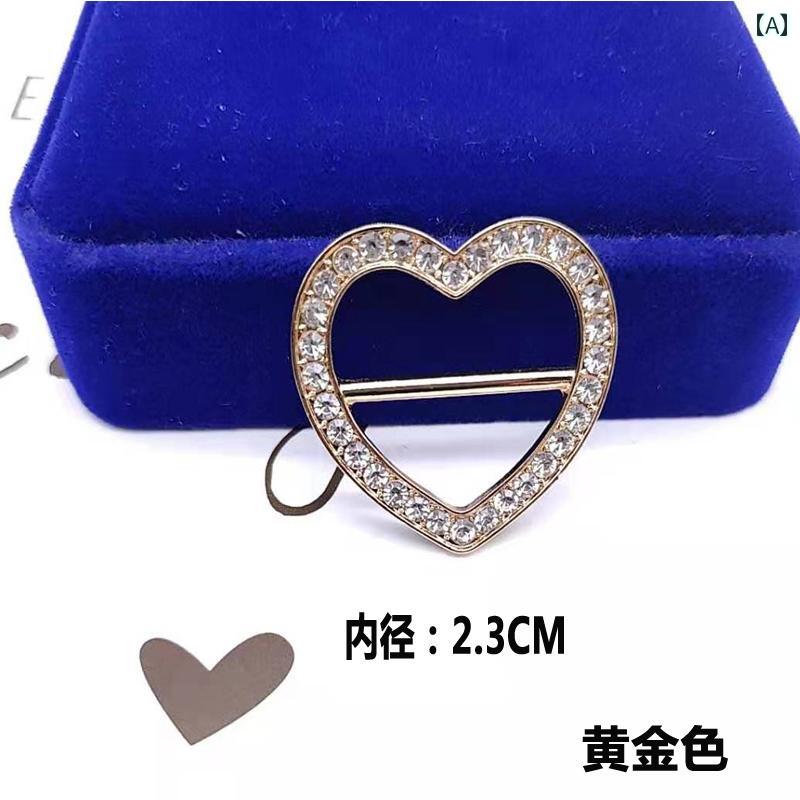 スカーフ バックル シンプル 小さめ スカーフ バックル カジュアル アクセサリー ...