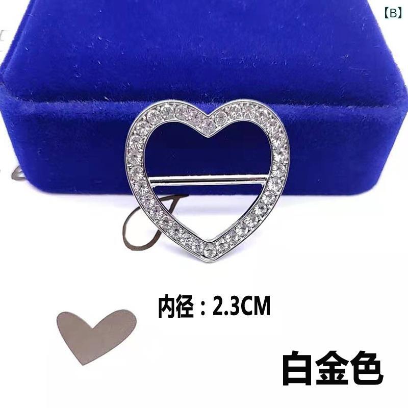 スカーフ バックル シンプル 小さめ スカーフ バックル カジュアル アクセサリー ...