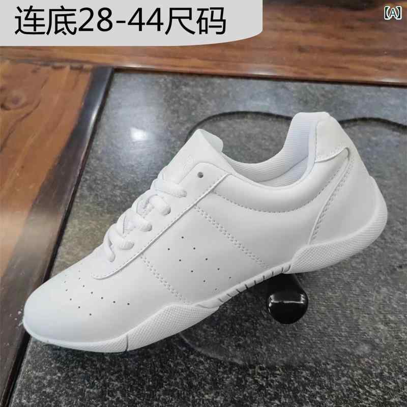 其它 - シューズ 競技用 エアロビクス 白い フィットネススポーツ ダンス メンズ レディース 競技用 トレーニング 試験用 ソフト ソール 子供用 チア