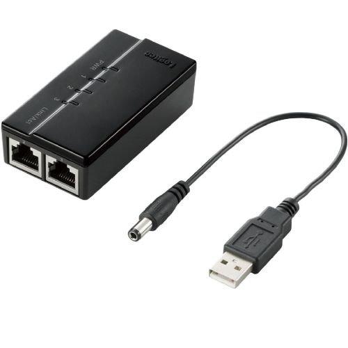 Logitec 小型イーサネットHUB 3ポート USB給電 電源外付け LAN-SW03/Pシリーズ