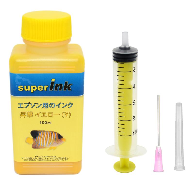 エプソン （EPSON）用 （昇華） 詰め替え 互換インク superInk（全機種対応） + 手袋 + 10ml注入器 + 針 + キャップ