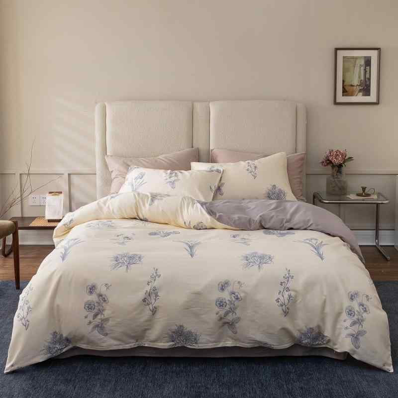 BUKAROOM 布団カバー 綿 100％ シングル 3点セット 寝具カバーセット 掛け布団カバー