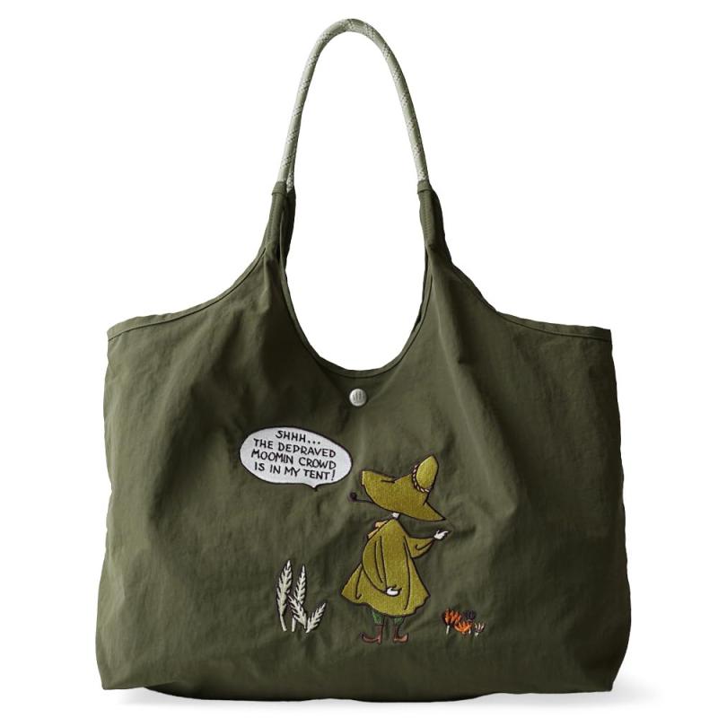 [ムーミン] トートバッグ エコバッグ 大容量 大きい レディース 刺繍 かわいい RMPK-01