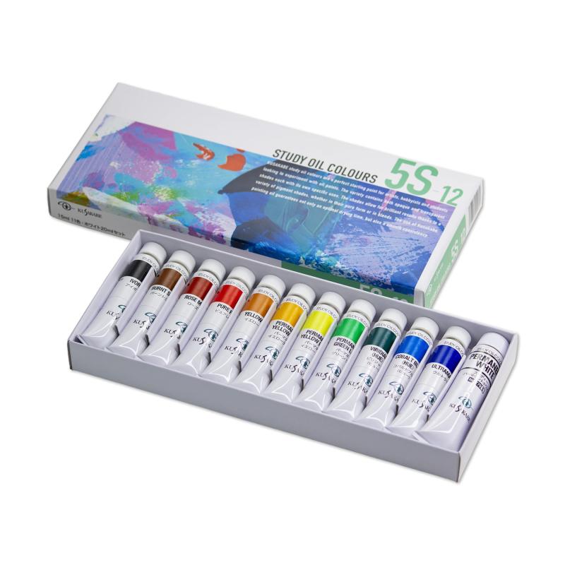 クサカベ(Kusakabe) 油絵具 習作用 油絵具セット 11色セット 5S-12 20ml