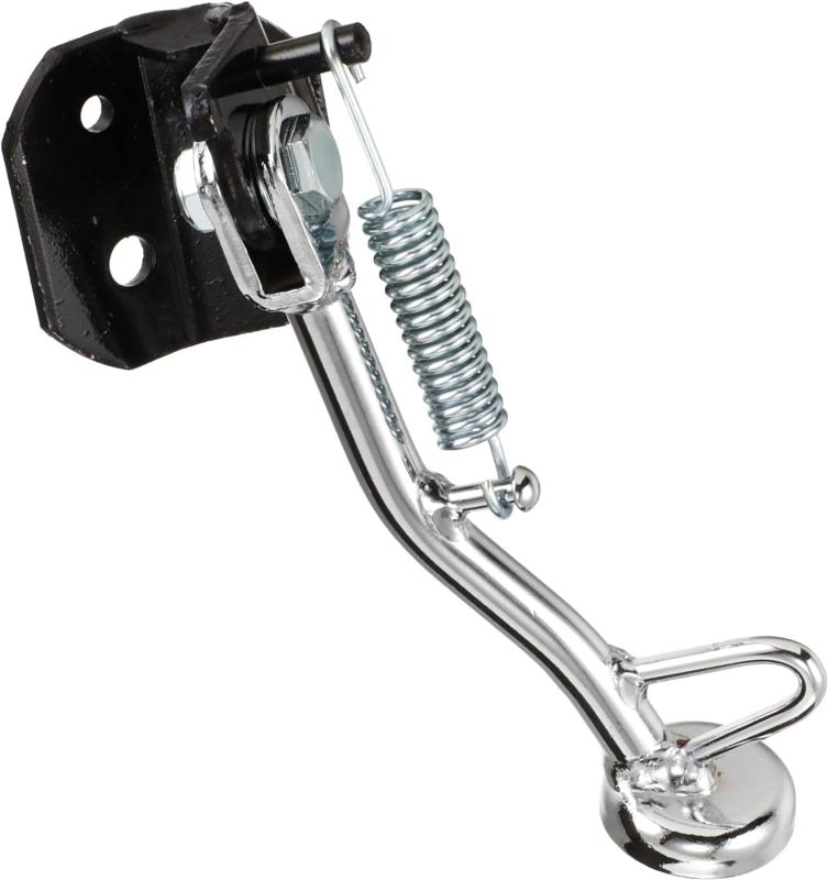 バイク用サイドスタンド 527 レッツ レッツG CA4AA全車種・適合車種：レッツ/レッツG:CA4AA全車種・527 (メッキ)・スタンドアーム径：φ14・左側下部のシールドレッグ装着不可