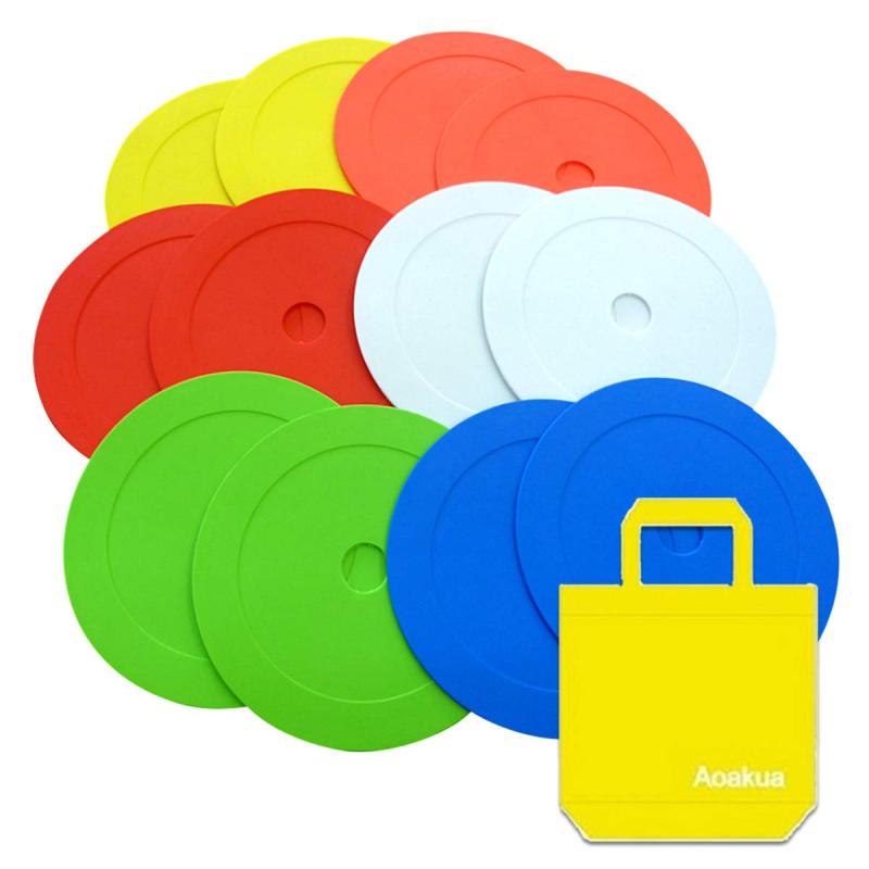 Aoakua フラットマーカー フラットコーン スポットマーカー 12枚、48枚セット