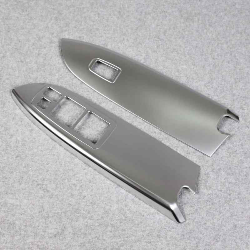 RUIQ 三菱 エクリプスクロス 専用 内装 艶消しニッケルメッキドア ウィンドウ ボタン スイッチ パネル カバー ガーニッシュ Mitsubishi Eclipse Cross 2018～ 専用 設計