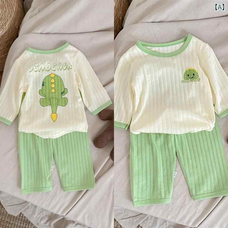 ・カテゴリ: 子供部屋着・スタイル: カジュアル・性別: 男児・対象年齢段: 中大児童・主な素材: 綿96-・厚み: 薄手・カラー展開: 緑、青、黒、ピンク、小兔・サイズ展開: 80、90、100、110、120、130、140、150・柄: プリント・要素: セット