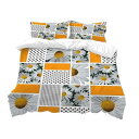 寝具 ベッドリネン 3点セット 4点セット ひなぎく 小花柄 デジタルプリント ピーチスキン加工 ツイル ボックスシーツ 枕カバー 掛け布団カバー シーツ かわいい ポリエステル