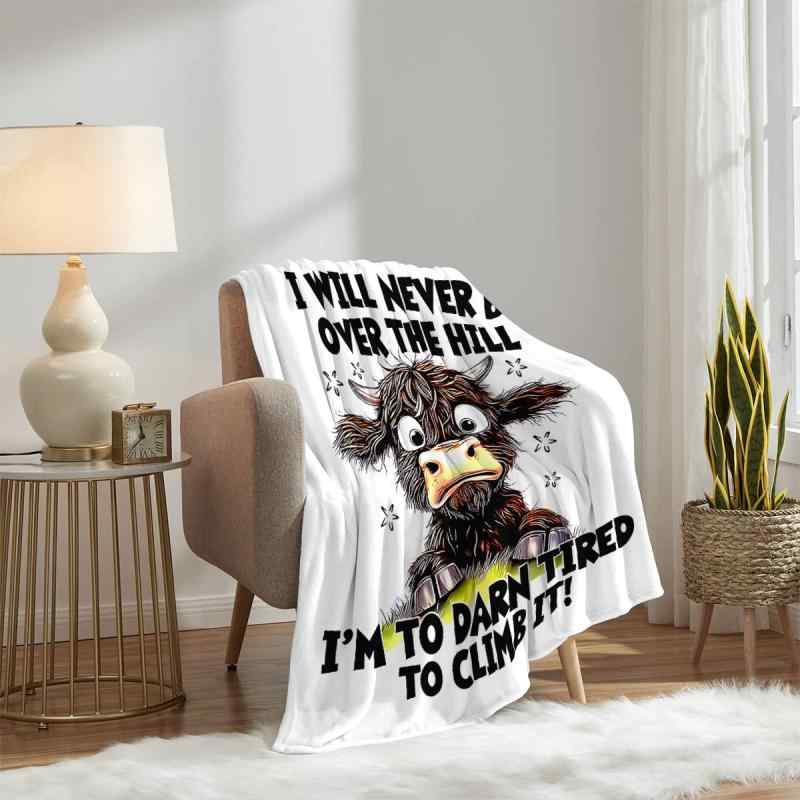 楽天セキュアデポブランケット フランネル ふわふわ なめらか 肌触り良い スコットランド牛柄 ユニーク かわいい オールシーズン あったか モダンデザイン ソファカバー ベッドカバー タペストリー ひざ掛け 装飾用 インテリア 高級感