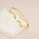 ブレスレット 男女兼用 S925シルバー 金メッキ 干支 蛇 開運 お守り エスニック 新中国風 デザイン バングル