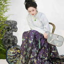 スカート レディース 女性用 凝ったデザイン 織金刺繍 プリント ロング丈 馬面スカート 漢服 中国伝統柄 秋冬 普段使い おしゃれ 着回し力抜群 光沢サテン