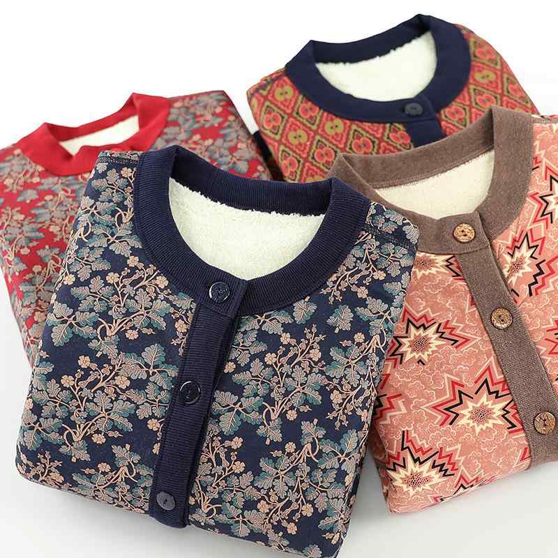 カーディガン レディース 裏起毛 厚手 保温 あったか 秋冬 ミセス シニア 高齢者 はおりもの ゆったり 体型カバー ニット 部屋着 外出着 ルームウェア 婦人服