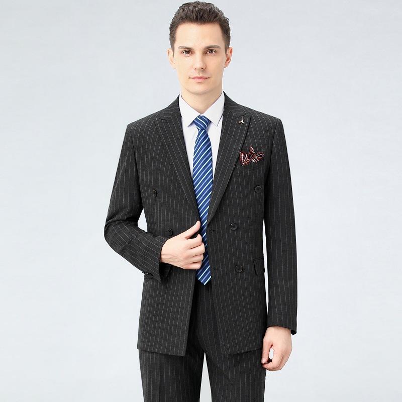 スーツ メンズ 男性用 秋冬 羊毛 ウール 混紡素材 ビジネス フォーマル オフィス 通勤 結婚式 披露宴 二次会 新郎 介添人 セレモニー シングルブレスト 2つボタン スリムフィット セットアップ 礼服 ノッチドラペル センターベント