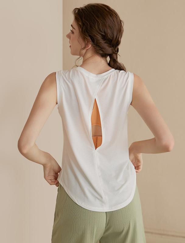 タンクトップ レディース 吸汗速乾 通気性 ゆったり ノースリーブ スポーツ ヨガ フィットネス ランニング トレーニング ジムウェア ピラティス カバーアップ 春夏