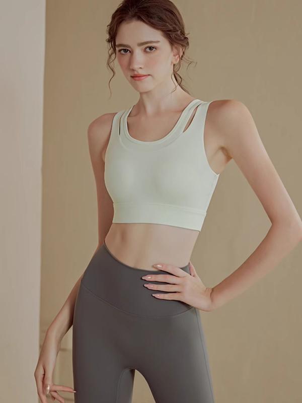 高強度 揺れ防止 ハイサポート スポーツブラジャー レディース 吸汗速乾 ナイロン スパンデックス ランニング ジム フィットネス ヨガ ダンス トレーニング フルカップ ノンワイヤー ブラトップ バストメイク 垂れ防止