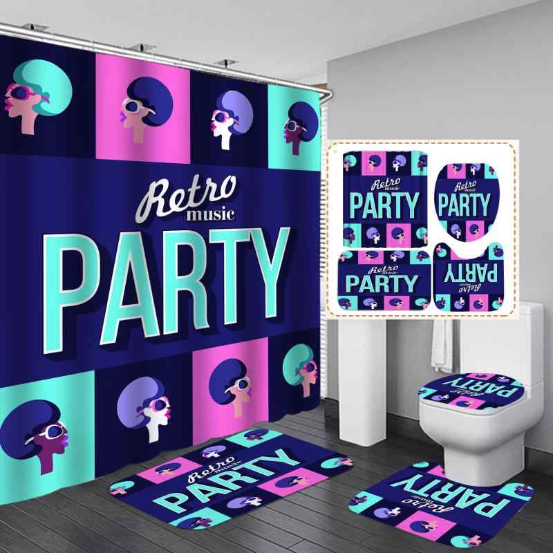 シャワーカーテン レディース 防水 穴あけ不要 突っ張り式 高画質 眼鏡女性柄 浴室用 間仕切り ホテル..